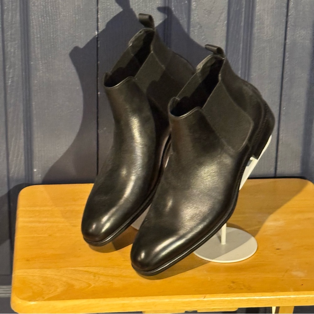 Aldo Mr. B’s Black Leather Chelsea Boots